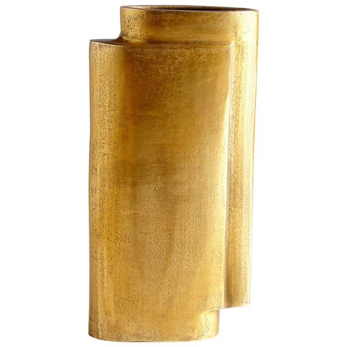 Cyan Design Large A Step Up Vase in Antique Brass Cyan Design Large A Step Up Vase in Antique Brass