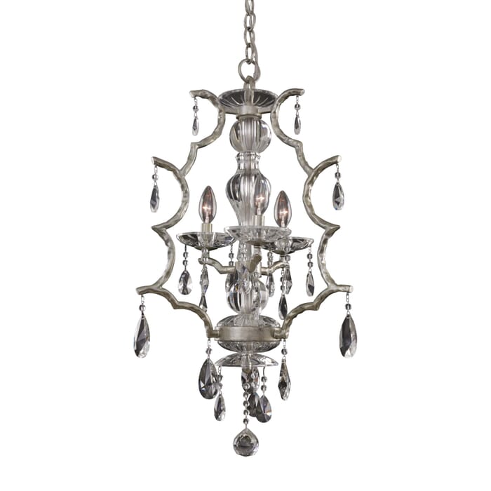 Allegri Shorecrest 3-Light Transitional Chandelier in Sliver Dollar Allegri Shorecrest 3-Light Transitional Chandelier in Sliver Dollar