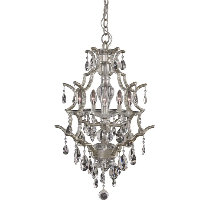 Allegri Shorecrest 5-Light Pendant Light in Sliver Dollar Allegri Shorecrest 5-Light Pendant Light in Sliver Dollar
