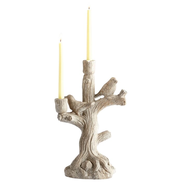 Cyan Design Look Out Candleholder in Weathered Stone Cyan Design Look Out Candleholder in Weathered Stone