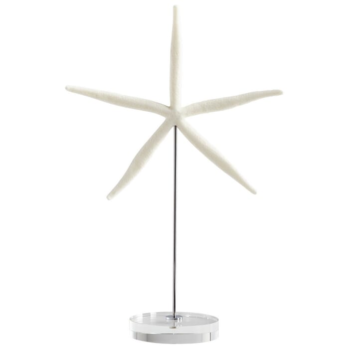Cyan Design Royal Sea Star Sculpture in White And Polished Nickel Cyan Design Royal Sea Star Sculpture in White And Polished Nickel