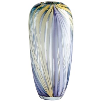 Cyan Design Small Rhythm Vase in Purple And Yellow