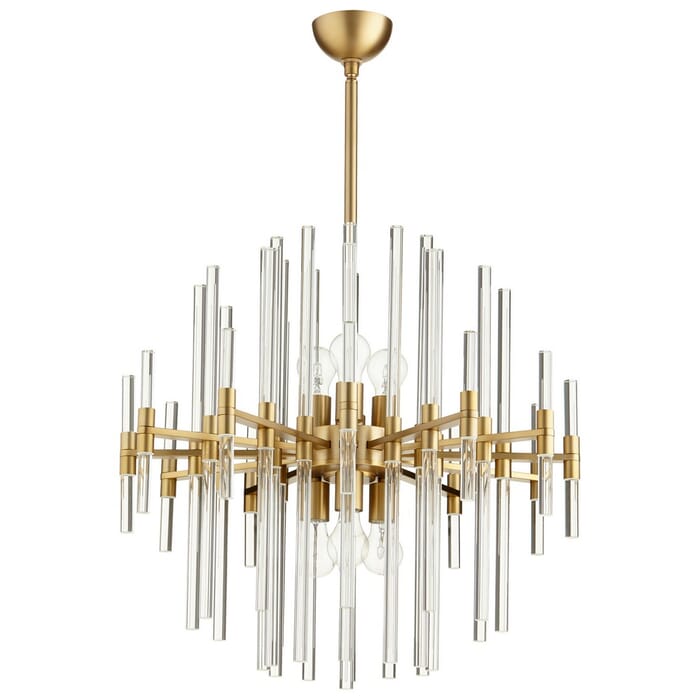 Cyan Design Large 6-Light Pendant Light in Aged Brass Cyan Design Large 6-Light Pendant Light in Aged Brass