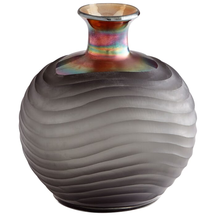Cyan Design Small Jadeite Vase in Iridescent Cyan Design Small Jadeite Vase in Iridescent