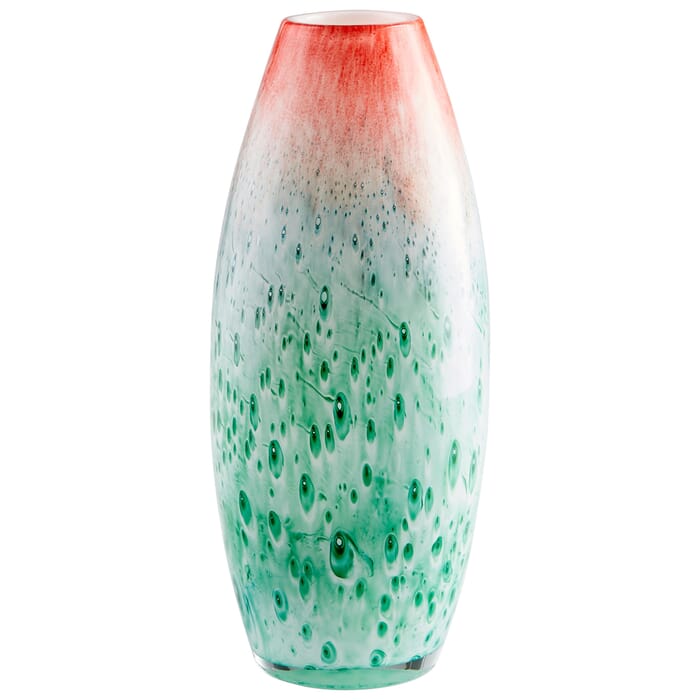 Cyan Design Small Macaw Vase in Red And Green Cyan Design Small Macaw Vase in Red And Green