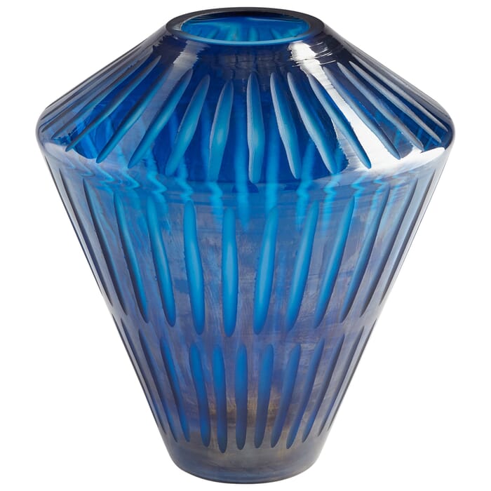 Cyan Design Small Toreen Vase in Blue Cyan Design Small Toreen Vase in Blue