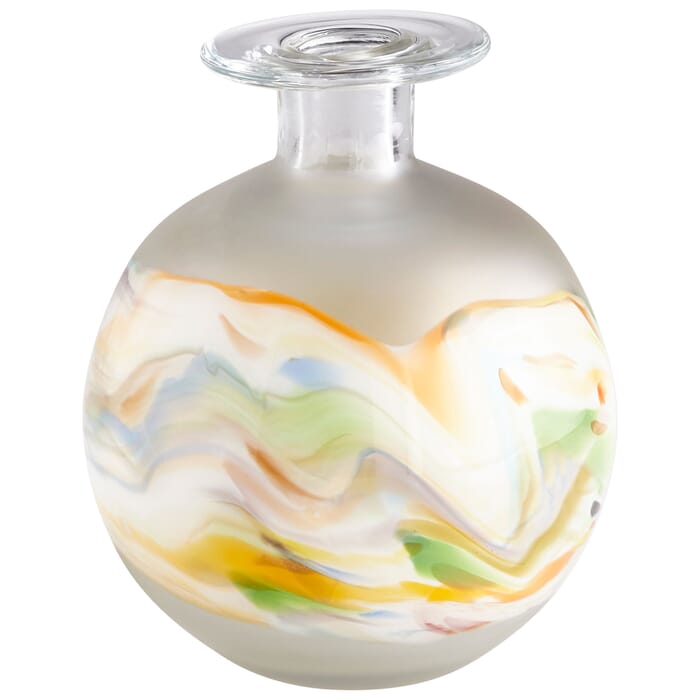 Cyan Design Small Kimbie Vase in Multi Colored Cyan Design Small Kimbie Vase in Multi Colored
