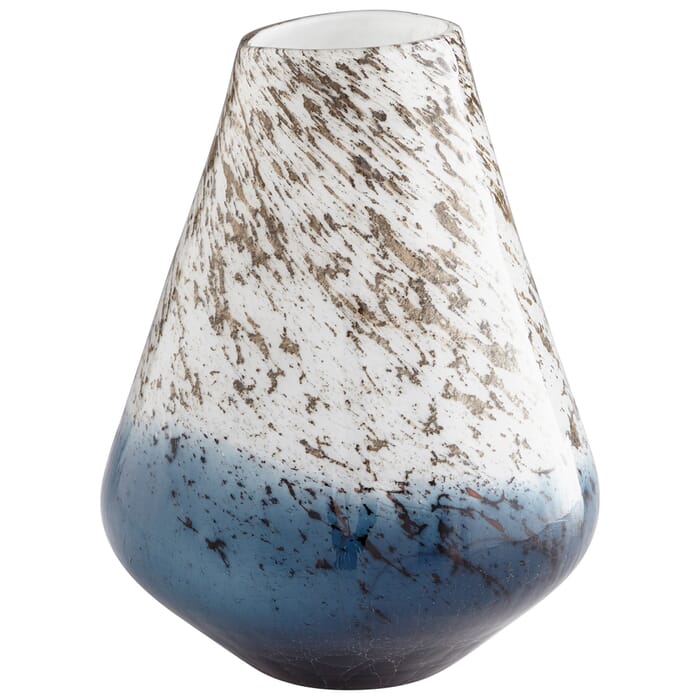 Cyan Design Large Orage Vase in Blue And White Cyan Design Large Orage Vase in Blue And White