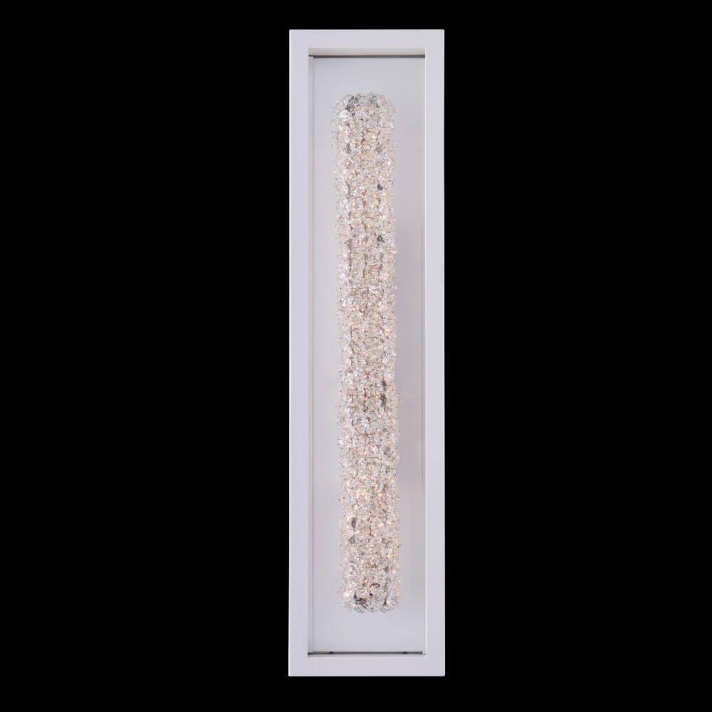 Matte White LED Outdoor Wall Sconce from the Lina Esterno Collection
