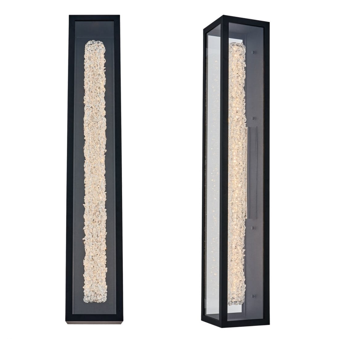 Matte Balck LED Outdoor Wall Sconce from the Lina Esterno Collection