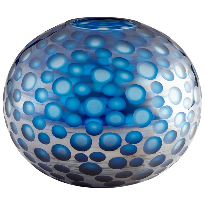 Cyan Design Round Toreen Vase in Blue Cyan Design Round Toreen Vase in Blue