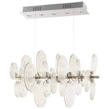 Cyan Design Discus 5-Light Pendant in Polished Nickel
