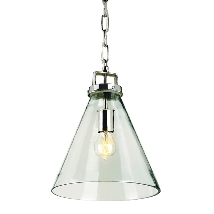 Currey & Company Vitrine Pendant Light in Nickel Currey & Company Vitrine Pendant Light in Nickel