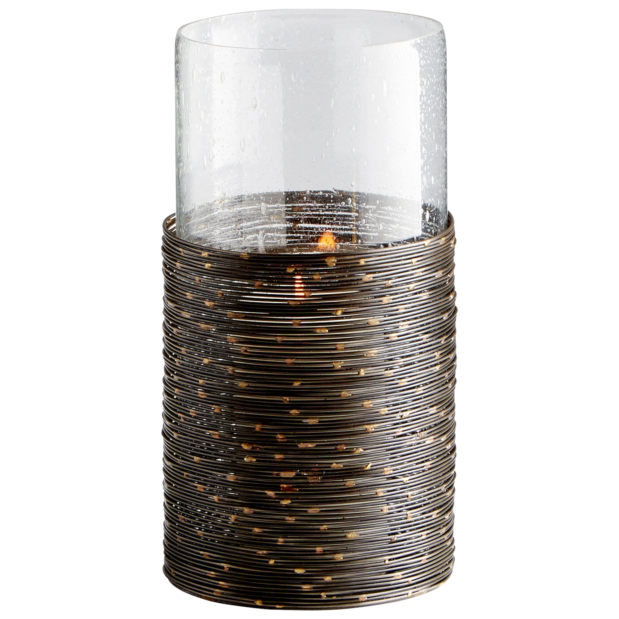 Small Tara Candleholder in Antique Black