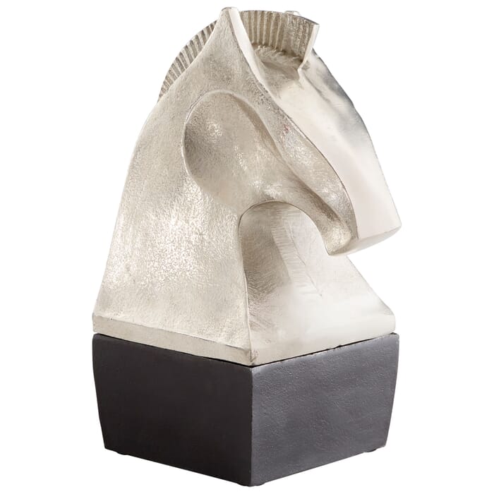 Cyan Design Knight Sculpture #2 in Raw Nickel And Bronze Cyan Design Knight Sculpture #2 in Raw Nickel And Bronze