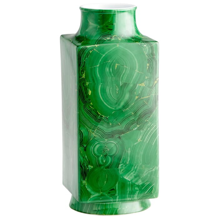Cyan Design Large Jaded Vase in Malachite Cyan Design Large Jaded Vase in Malachite