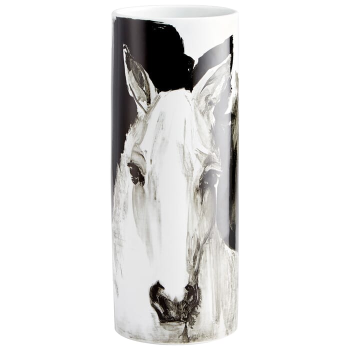 Cyan Design Spirit Vase in Black And White Cyan Design Spirit Vase in Black And White