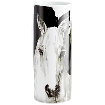 Cyan Design Spirit Vase in Black And White