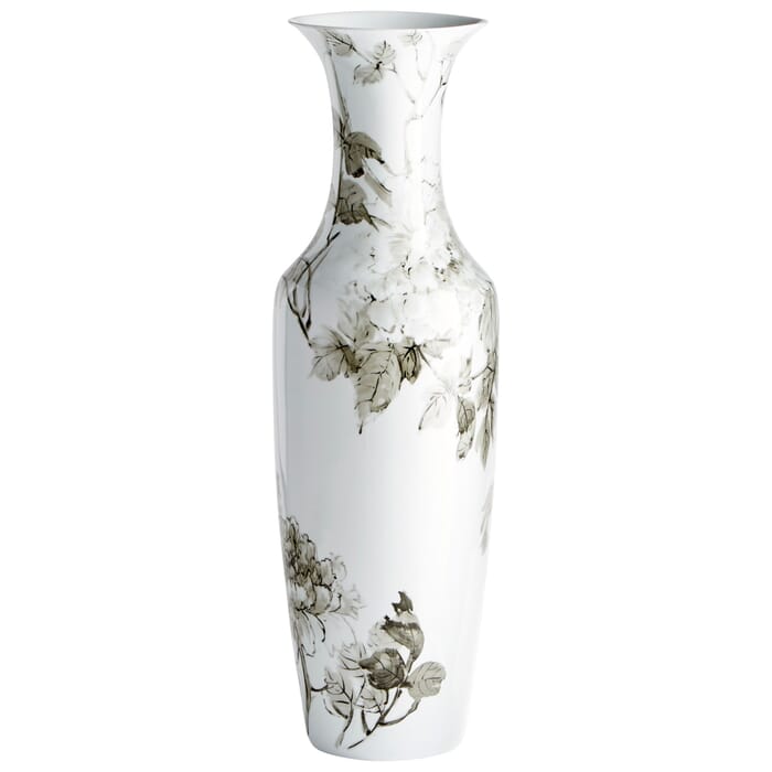 Cyan Design Blossom Vase in Black And White Cyan Design Blossom Vase in Black And White
