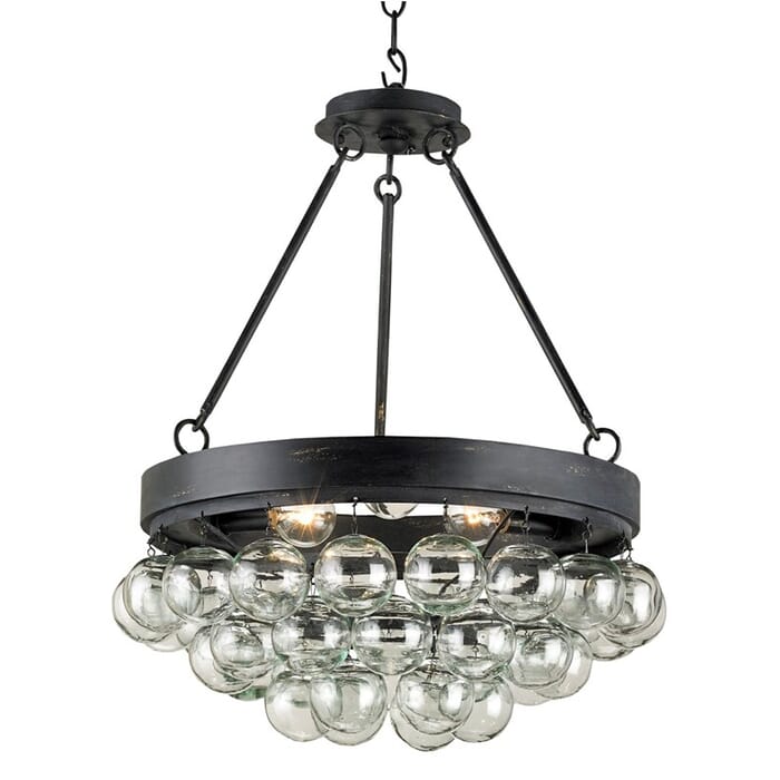 Currey & Company 3-Light 21" Balthazar Pendant in French Black Currey & Company 3-Light 21" Balthazar Pendant in French Black