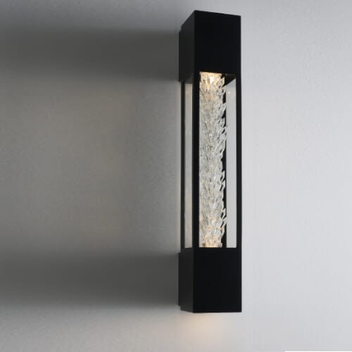 Matte Black LED Outdoor Wall Sconce from the Drita Esterno Collection