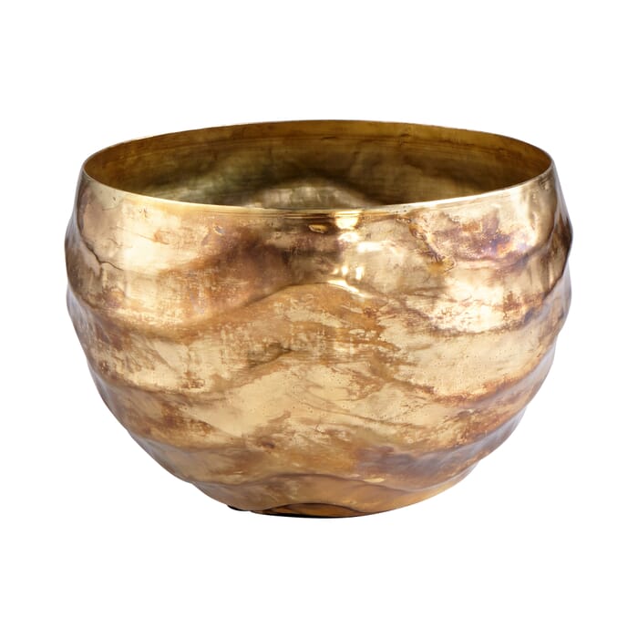 Cyan Design Medium Lexham Vase in Gold Cyan Design Medium Lexham Vase in Gold