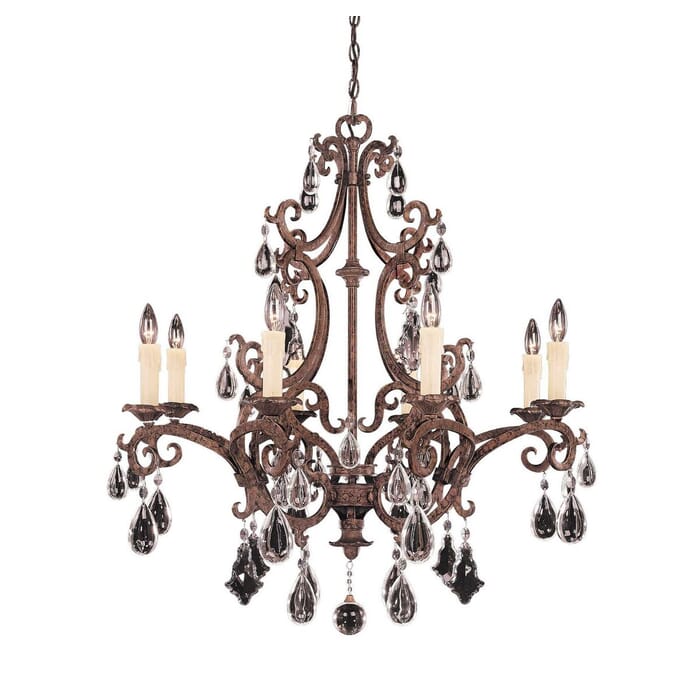 Savoy House Florence 8-Light Chandelier in New Tortoise Shell Savoy House Florence 8-Light Chandelier in New Tortoise Shell