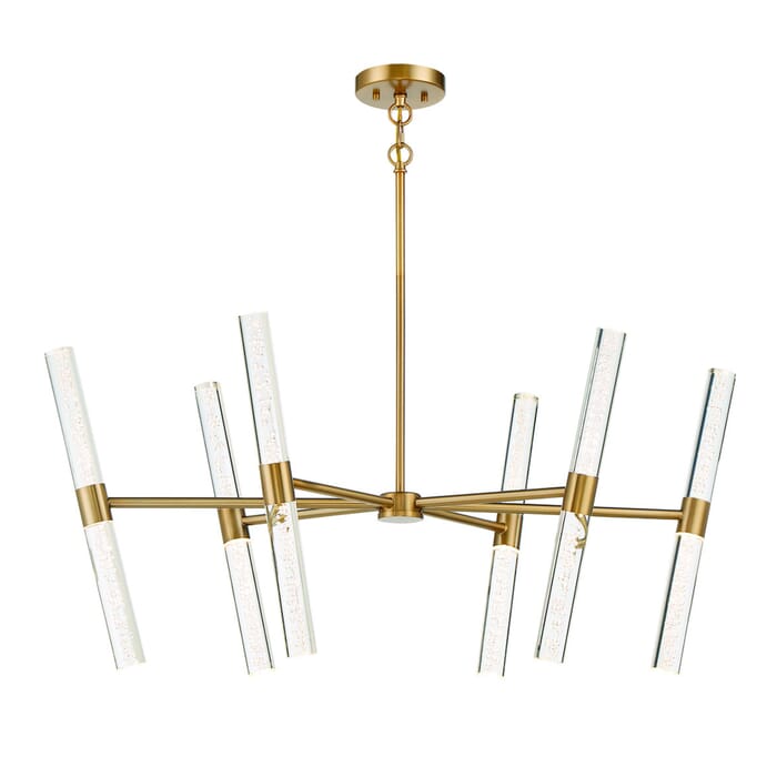 Savoy House Arlon 12-Light LED Chandelier in Warm Brass Savoy House Arlon 12-Light LED Chandelier in Warm Brass