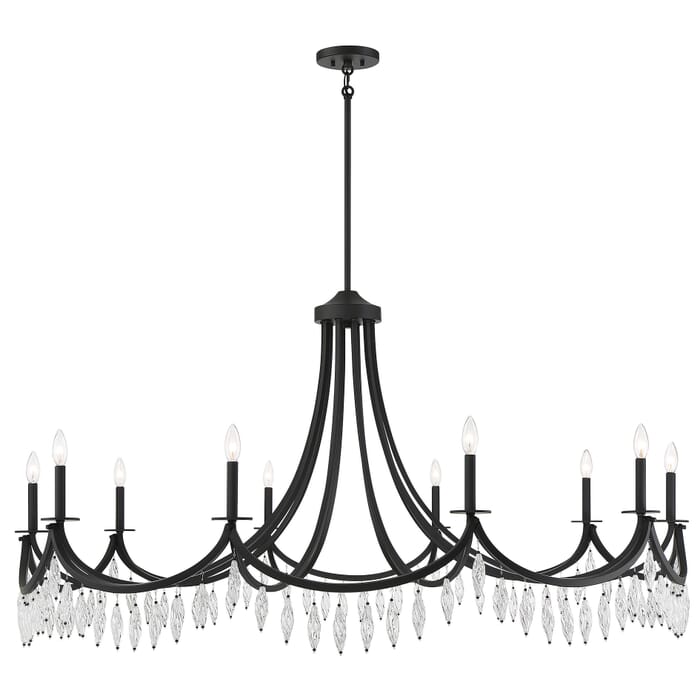 Savoy House Kameron 10-Light Chandelier in Matte Black Savoy House Kameron 10-Light Chandelier in Matte Black