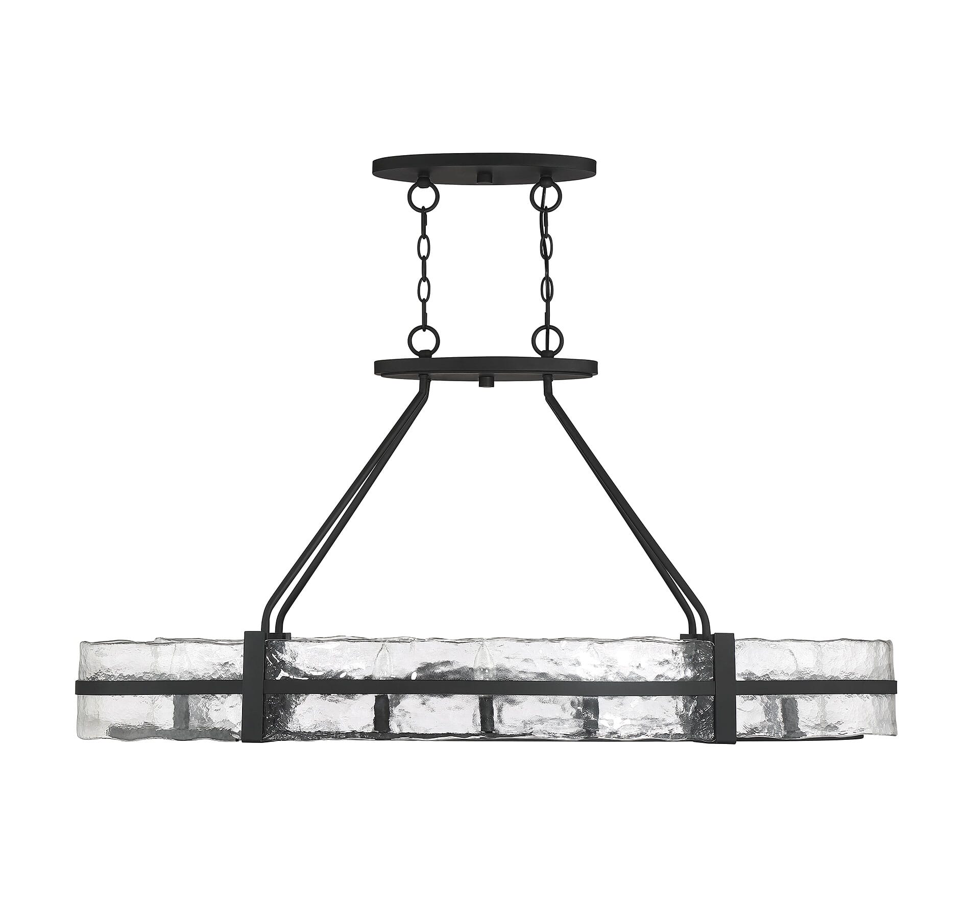 Savoy House Hudson 10-Light Oval Chandelier in Matte Black