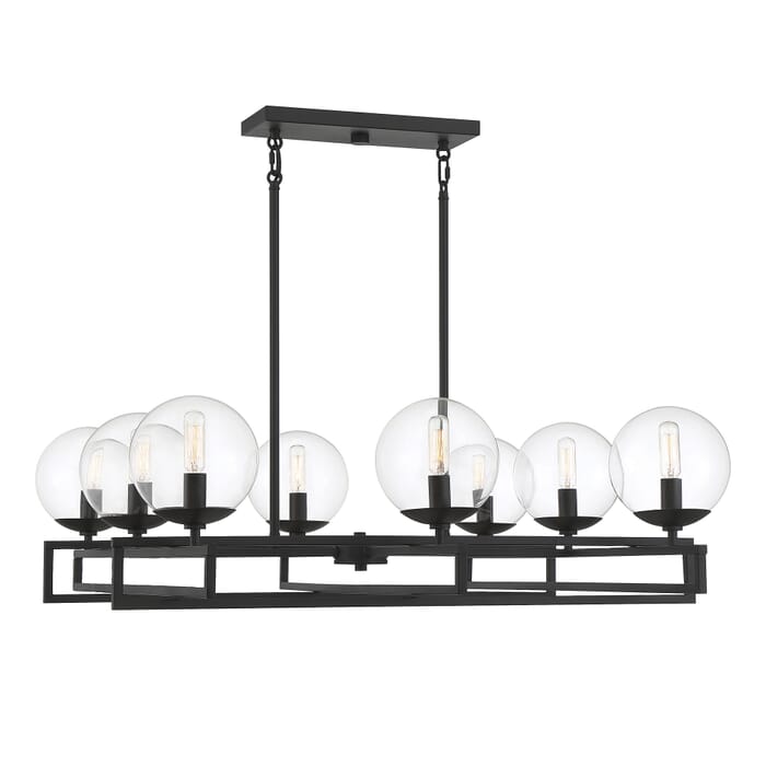Savoy House Crosby 8-Light Chandelier in Matte Black Savoy House Crosby 8-Light Chandelier in Matte Black