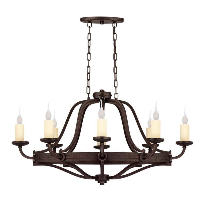 Savoy House Elba 8-Light Oval Chandelier in Oiled Copper Savoy House Elba 8-Light Oval Chandelier in Oiled Copper