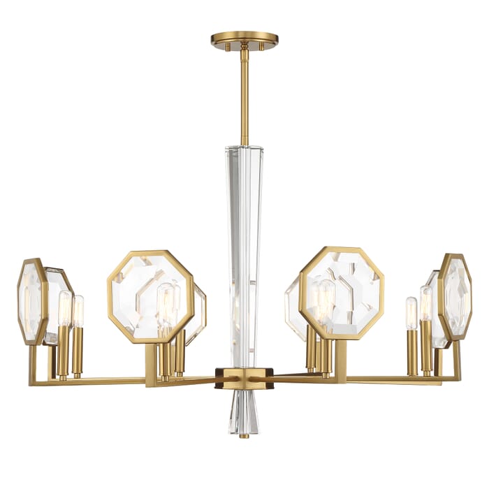 Leighton 8-Light Chandelier in Warm Brass Leighton 8-Light Chandelier in Warm Brass