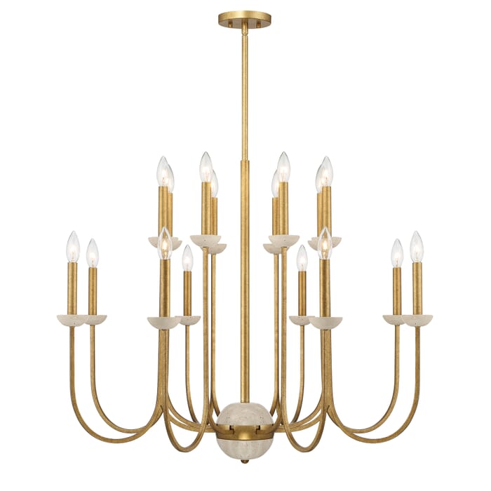 Oakhurst 16-Light Chandelier in Antique Gold Oakhurst 16-Light Chandelier in Antique Gold