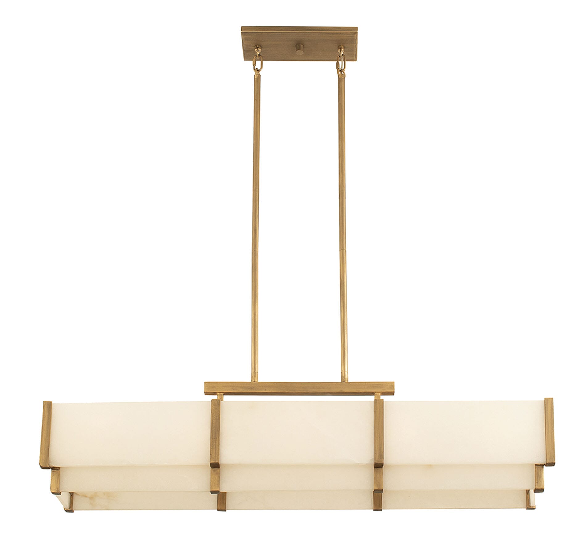 Savoy House Orleans 5-Light Linear Chandelier in Distressed Gold