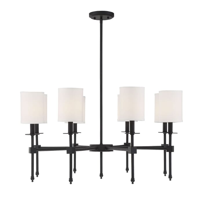 Savoy House Chatham 8-Light Chandelier in Matte Black Savoy House Chatham 8-Light Chandelier in Matte Black