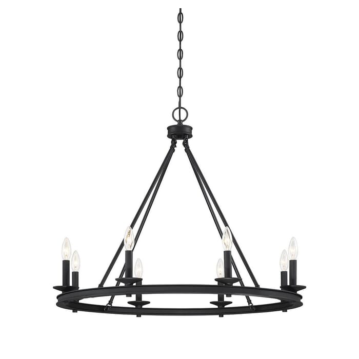 Savoy House Middleton 8-Light Chandelier in Matte Black Savoy House Middleton 8-Light Chandelier in Matte Black