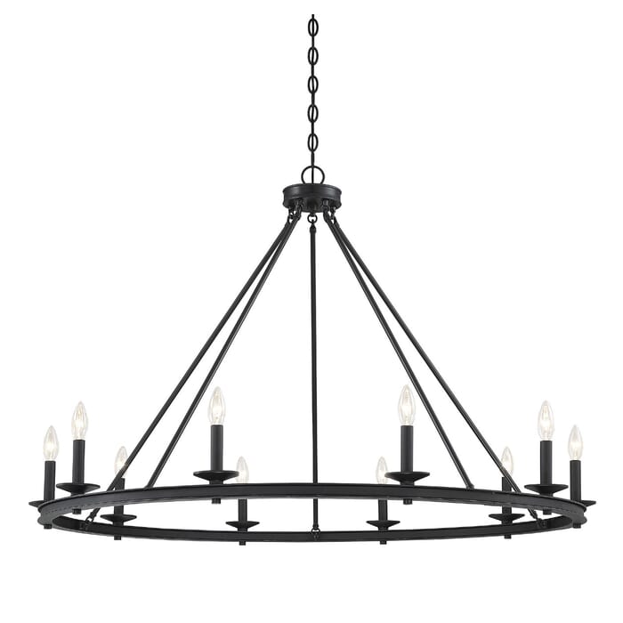 Savoy House Middleton 10-Light Chandelier in Matte Black Savoy House Middleton 10-Light Chandelier in Matte Black