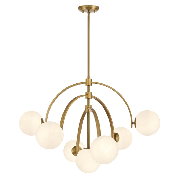 Marias 7-Light Chandelier in Warm Brass Marias 7-Light Chandelier in Warm Brass
