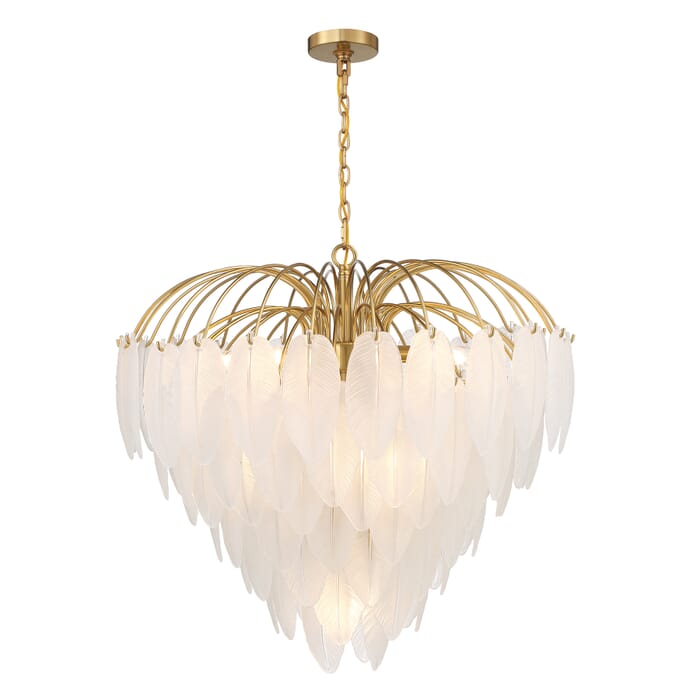 Boa 9-Light Chandelier in Warm Brass by Breegan Jane Boa 9-Light Chandelier in Warm Brass by Breegan Jane