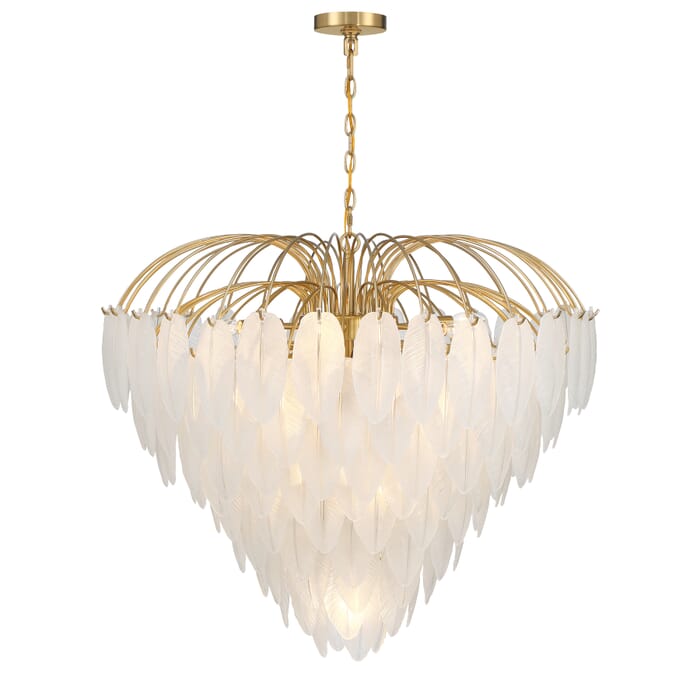 Boa 15-Light Chandelier in Warm Brass by Breegan Jane Boa 15-Light Chandelier in Warm Brass by Breegan Jane