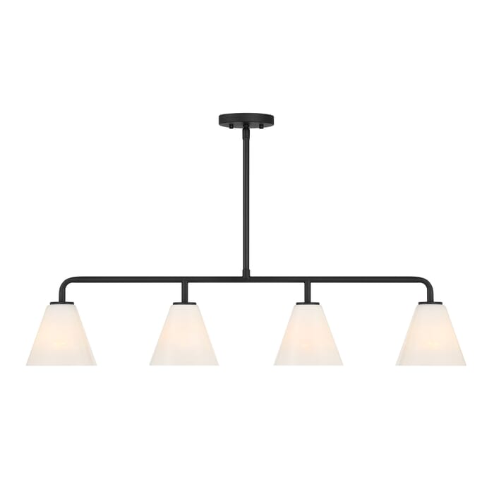 Blair 4-Light Linear Chandelier in Matte Black Blair 4-Light Linear Chandelier in Matte Black