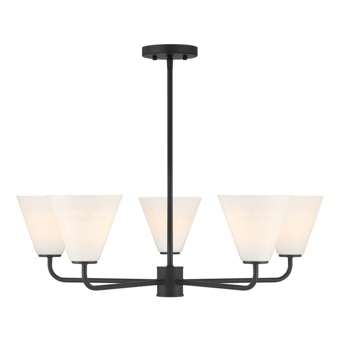 Blair 5-Light Chandelier in Matte Black Blair 5-Light Chandelier in Matte Black