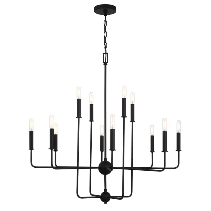 Avondale 12-Light Chandelier in Matte Black Avondale 12-Light Chandelier in Matte Black