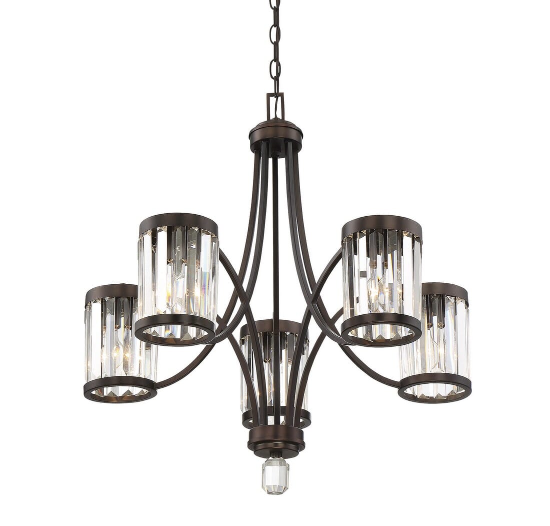 nora 5 light chandelier