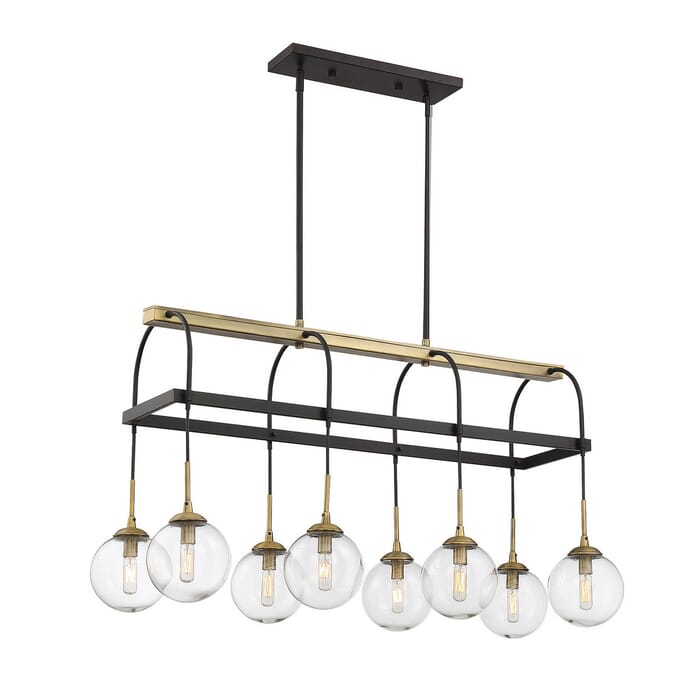 Savoy House Fulton 8-Light Chandelier in English Bronze & Warm Brass Savoy House Fulton 8-Light Chandelier in English Bronze & Warm Brass