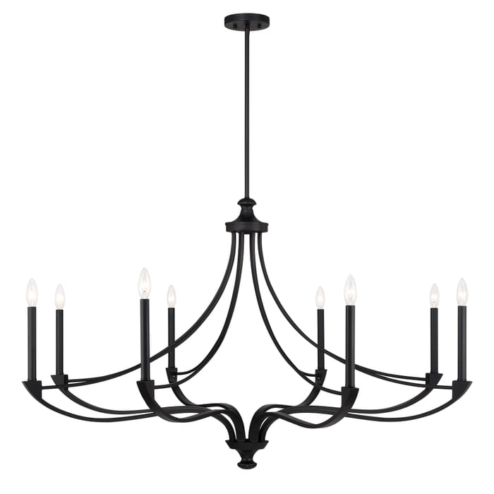 Preserve 8-Light Chandelier in Matte Black Preserve 8-Light Chandelier in Matte Black