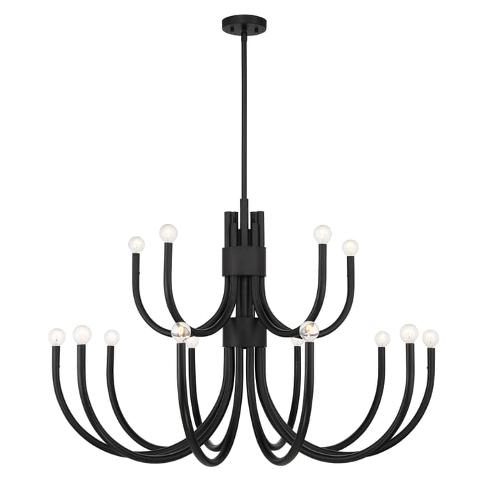 Sorrento 15-Light Chandelier in Matte Black Sorrento 15-Light Chandelier in Matte Black