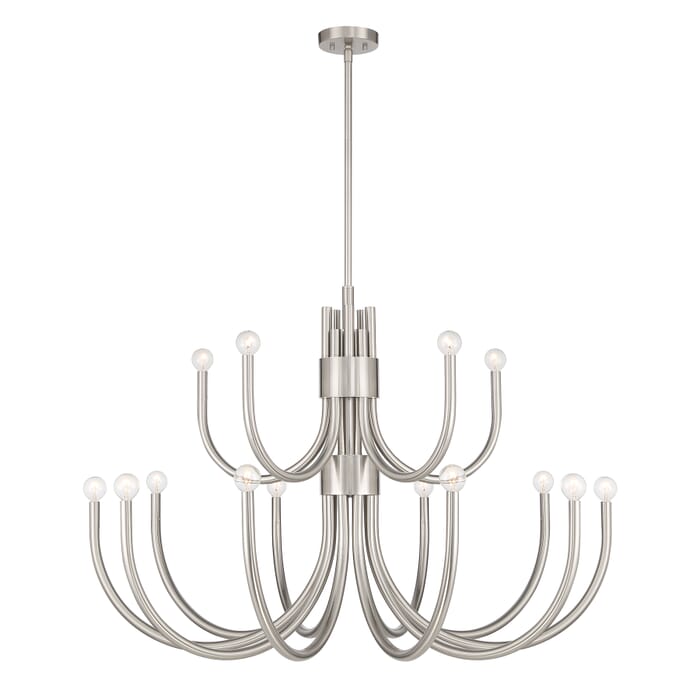 Sorrento 15-Light Chandelier in Satin Nickel Sorrento 15-Light Chandelier in Satin Nickel