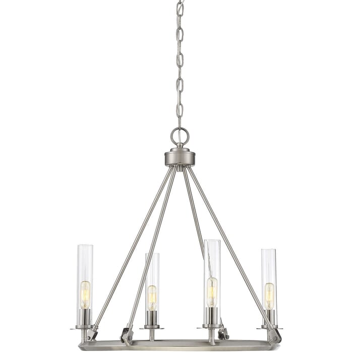 Savoy House Hasting 22" 4-Light Chandelier in Brushed Pewter Savoy House Hasting 22" 4-Light Chandelier in Brushed Pewter